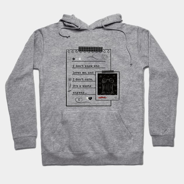 Anti-Romantic Inspired logo design Hoodie by Al-loony